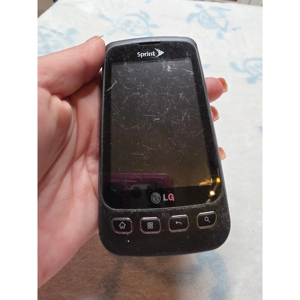 LG Optimus S LS670 Sprint Android Smartphone Black 3.2MP Camera Vintage‎